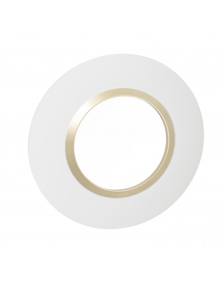 Plaque ronde Dooxie 1 poste finition dune LEGRAND 600970