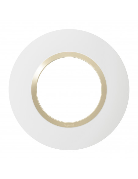 Plaque ronde Dooxie 1 poste finition dune LEGRAND 600970