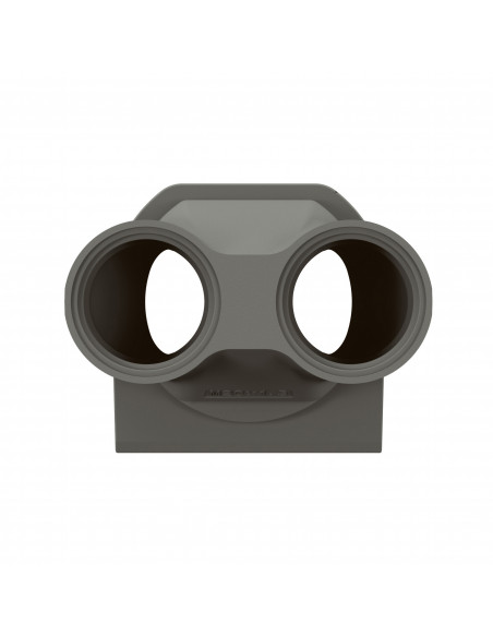 Embout presse-étoupe Plexo 2 entrées ISO20 anthracite LEGRAND 069673L