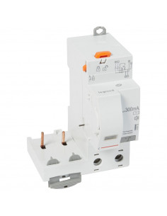 Bloc différentiel adaptable automatique DX³ pour disjoncteur 1 module par pôle 2 Pôles 230V~ 40A type AC 300mA LEGRAND 410419