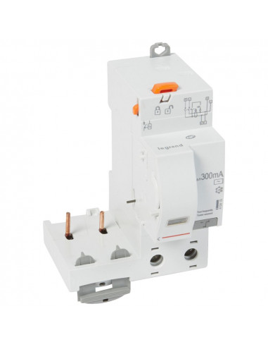 Bloc différentiel adaptable automatique DX³ pour disjoncteur 1 module par pôle 2 Pôles 230V~ 40A type AC 300mA LEGRAND 410419