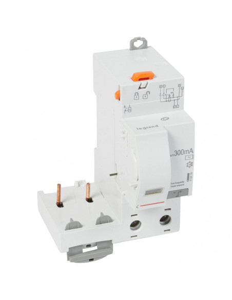Bloc différentiel adaptable automatique DX³ pour disjoncteur 1 module par pôle 2 Pôles 230V~ 40A type AC 300mA LEGRAND 410419