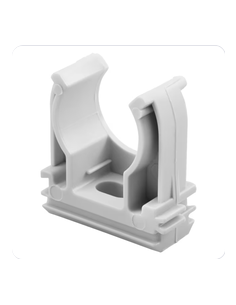 Clip à tube D.20mm Gris RAL7035 GEWISS GW50602 2