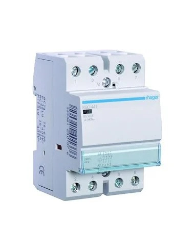 Contacteur 40A 4O sans commande manuelle Bobine 230V HAGER ESC441