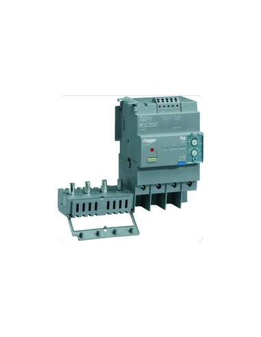 Bloc différentiel électronique x160 4 Pôles 125A Idn réglable & déclenchement tempo fixe HAGER HBA126H