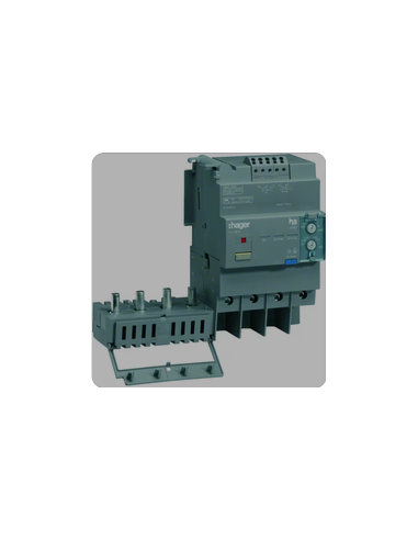 Bloc différentiel électronique x160 4 Pôles 125A Idn réglable & déclenchement tempo fixe HAGER HBA126H