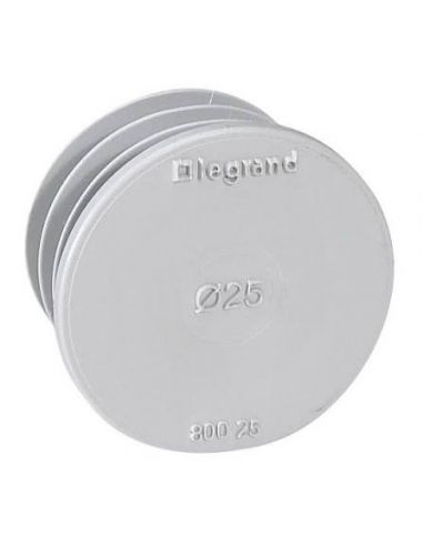 Obturateur Ecobatibox D25mm pour boîte d'encastrement LEGRAND 080025