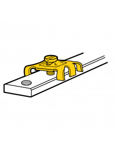 Connecteur pour barre cuivre 12x4mm à trous taraudés pour 1 ou 2 conducteurs de 1,5mm² à 10mm² LEGRAND 037365