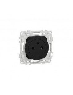 Odace prise 2P+T affleurante bornes automatiques noir onyx SCHNEIDER S940052 2
