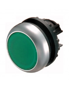 Bouton-poussoir lumineux plat vert à rappel 216927 EATON M22-DL-G