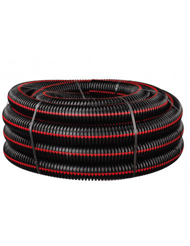 Gaine TPGLISS Noire Bande Rouge D.90mm/L.50M COURANT 32035124