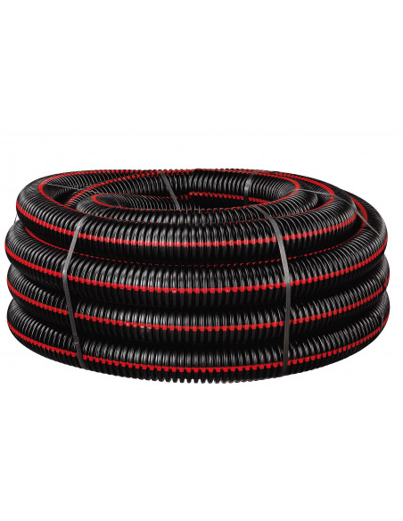 Gaine TPGLISS Noire Bande Rouge D.90mm/L.50M COURANT 32035124