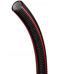 Gaine TPC TpGliss D.40mm/L.25m Noire Bandes Rouges COURANT 34033320