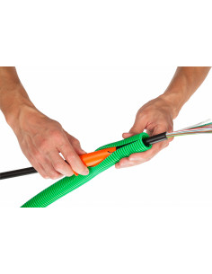 Gaine Flexzip Verte Standard Fendue D.20mm/L.50m 3422 COURANT 55081524 2