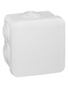 Boîte de dérivation carrée Plexo dimensions 80x80x45mm blanc RAL9010 LEGRAND 094518