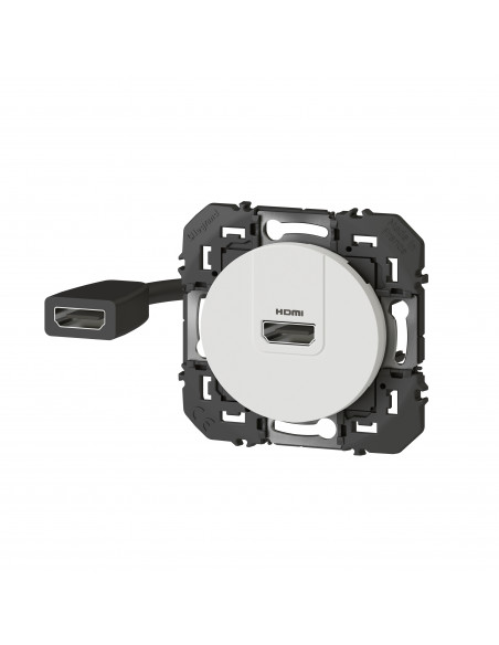Prise HDMI 2.0 Type A pré-connectorisée Dooxie finition blanc LEGRAND 600385