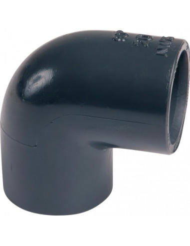 Raccord coudé 90° pression PVC Noir Femelle Femelle Ø63mm GIRPI XB4M63_S5