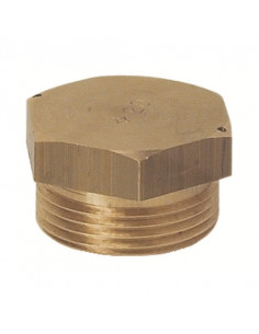 Bouchon Gaz à joint plat mâle 6/20 NF 846-05
