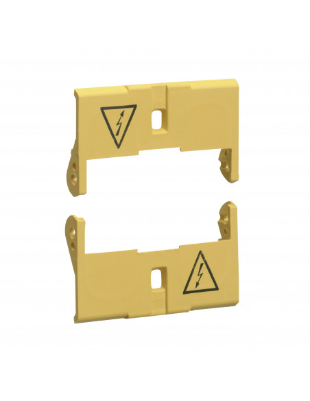 Jeu de 2 cache bornes plombable pour interrupteur différentiel 25 à 63A 2M HAGER CZN005
