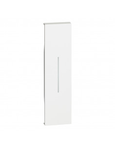 Enjoliveur Living Now pour commande d'éclairage standard ou lumineuse 1 module blanc BTICINO BTKW01