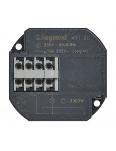 Télérupteur unipolaire 10AX 230V 50Hz à 60Hz intensité maximum acceptée 50mA LEGRAND 049120 2