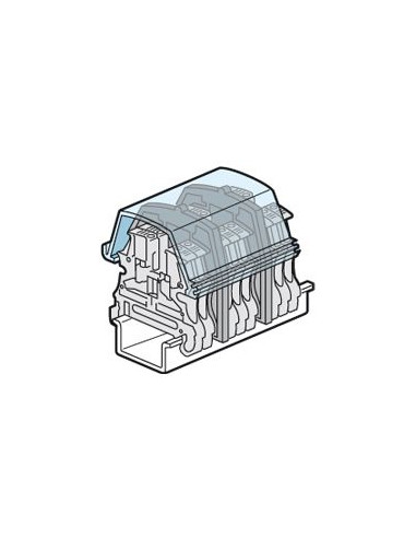 Ecran de protection à couper pour bloc de jonction à vis viking 3 avec 1 entrée 1 sortie pas 5mm à 10mm LEGRAND 037568