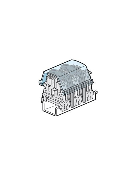 Ecran de protection à couper pour bloc de jonction à vis viking 3 avec 1 entrée 1 sortie pas 5mm à 10mm LEGRAND 037568