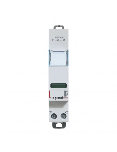 Voyant à LED CX³ simple 400V vert 1 module LEGRAND 412926