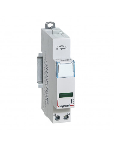 Voyant à LED CX³ simple 400V vert 1 module LEGRAND 412926