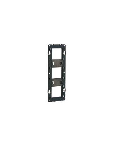 Support pour fixation à vis Batibox - montage horiz/vert -pour 3 postes -6/8 modules 80253