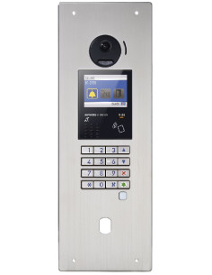 Platine audio/vidéo encastrée inox à défilement des noms NFC BOUCLE MAGNETIQUE AIPHONE 200259