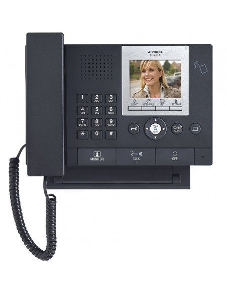 Poste gardien vidéo avec écran couleur grand et zoom boucle magnétique pour gamme GT lecteur NFC AIPHONE 200263