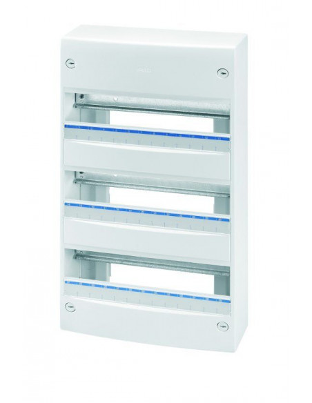 Coffret Standard sans porte 39 modules 3 rangées GEWISS GW40503