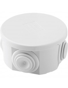 Boîte IP44 Diam.80mm Hauteur 40mm Avec passes fils GEWISS GW44002