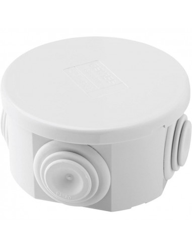 Boîte IP44 Diam.80mm Hauteur 40mm Avec passes fils GEWISS GW44002