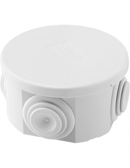 Boîte IP44 Diam.80mm Hauteur 40mm Avec passes fils GEWISS GW44002