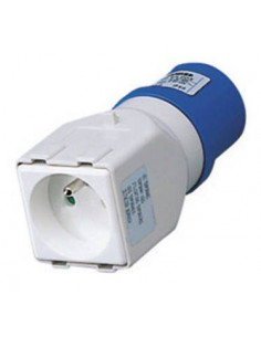 ADAPTATEUR IC 2P+T 16A 230V 2X2P+T FRANC. GEWISS GW64203