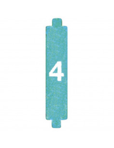 Jeu de 10 cavaliers de configuration pour système BUS avec marquage ''4'' BTICINO 3501/4