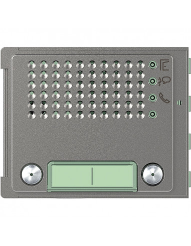 Façade Sfera Robur pour module électronique audio 2 appels/2 rangées BTICINO 351145
