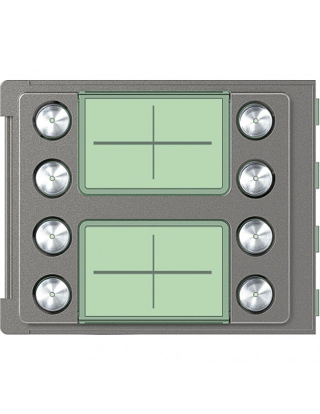 Façade Sfera Robur pour module électronique audio 8 appels/2 rangées BTICINO 352185