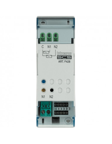 Interface de contact MyHOME BUS 2 contacts 2 modules BTICINO F428