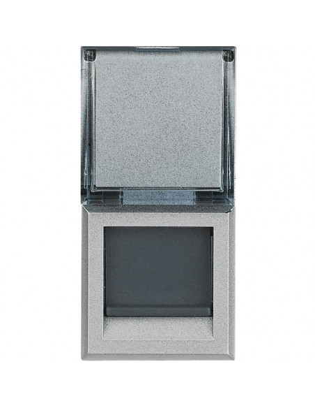 Prise RJ 45 Axolute Cat. 6 FTP Alu 1 module BTICINO HC4279C6F
