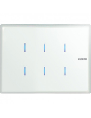 Commande tactile Axolute MyHOME BUS version 6 fonctions whice BTICINO HC4657M3