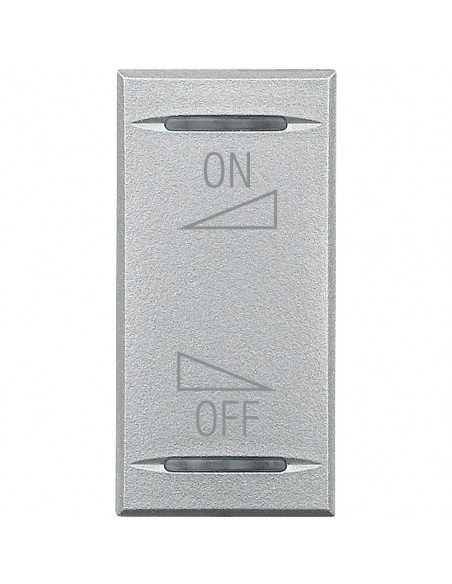 Enjoliveur Axolute MyHOME BUS diffusion sonore variation ON/OFF alu BTICINO HC4911AI