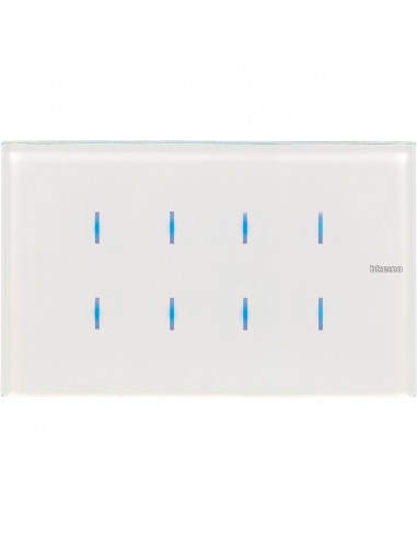 Commande tactile Axolute MyHOME BUS version 8 fonctions white BTICINO HD4657M4