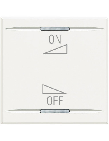 Enjoliveur Axolute MyHOME BUS diffusion sonore variation ON/OFF 2 mod white BTICINO HD4911M2AI