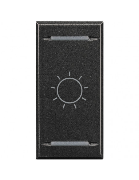 Manette Axolute MyHOME BUS symbole lumière type bascule 1 mod anthracite BTICINO HS4911BA