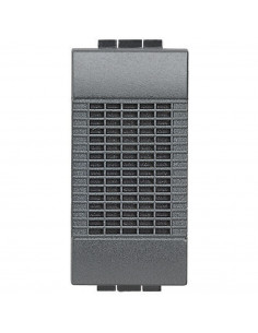 Sonnette à timbre bronze 230 V~ Livinglight Anthracite 1 module BTICINO L4351/230