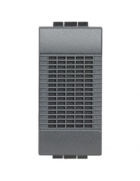 Sonnette à timbre bronze 230 V~ Livinglight Anthracite 1 module BTICINO L4351/230