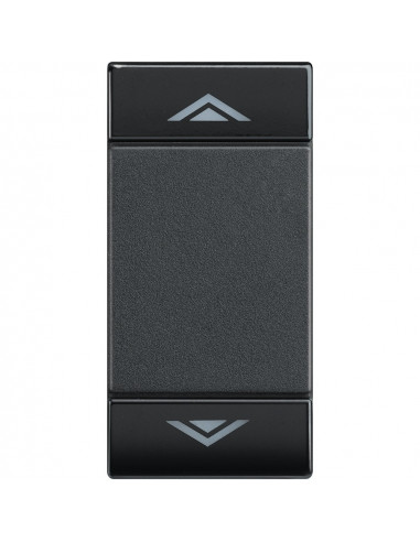 Manette Livinglight MyHOME BUS symbole montée/descente 1 module anthracite BTICINO L4911AHN